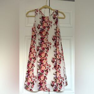 Gorgeous! Altar’d State flowy & floral multi-layer dress with criss-cross back!